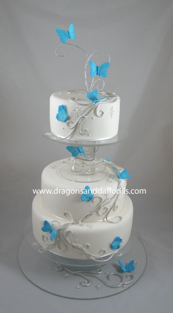 Florescent wedding cakes